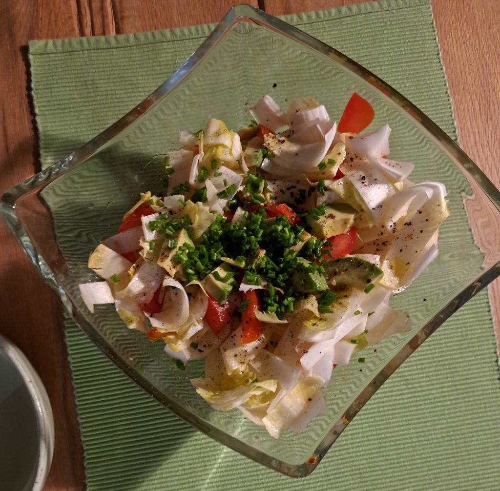 Tomaten-/Chicorée-Salat