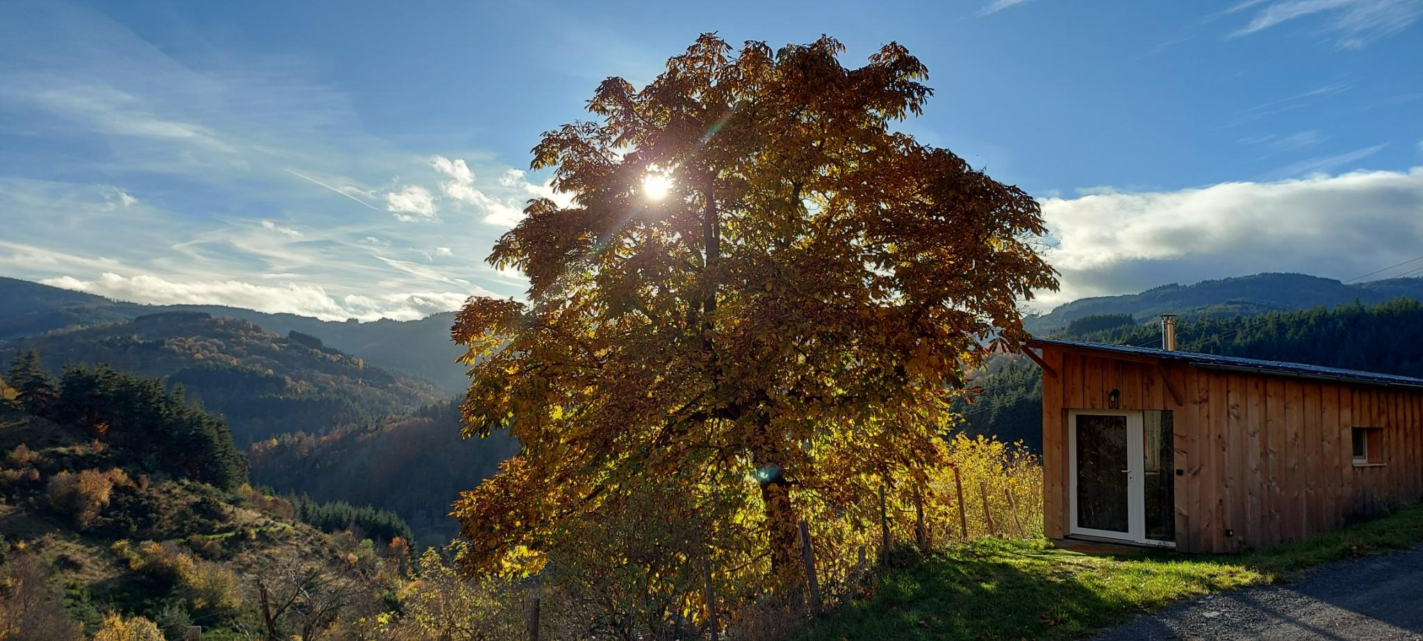 Herbststimmung in den Bergen der Ardèche