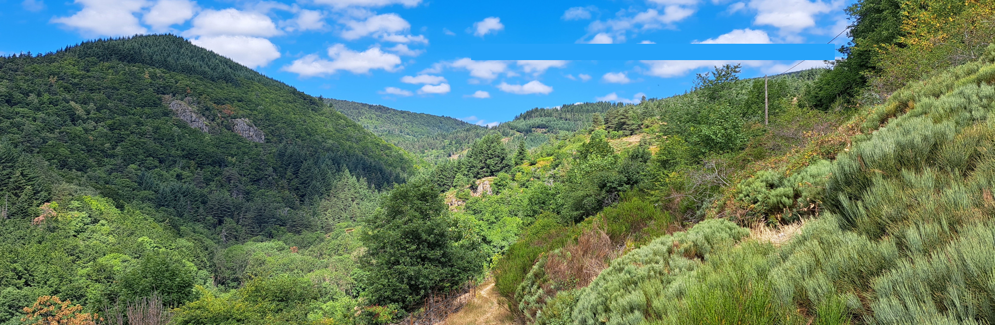 Wanderweg GR 430 Staint-Regis und MTB-Tour Grande Traversée de l'Ardèche in Le Portier, Rochepaule